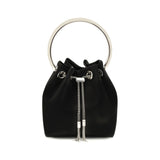 Jimmy Choo Black Silk Backet Bag