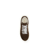 Prada Brown Calf Leather Bos Taurus Sneakers