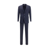 Giorgio Armani Blue Fleece Wool Two-Piece Suit