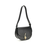 Burberry Black Calf Leather Bos Taurus Shoulder Bag