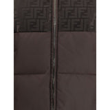 Fendi Brown Cotton Shell Jacket