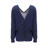 Prada Blue Cashmere Cardigan