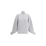Balmain Gray Wool Sweatshirt