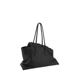 The Attico Black Calf Leather Bos Taurus Shoulder Bag
