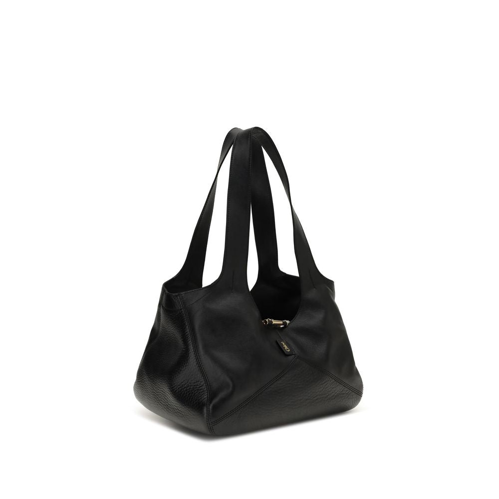 Chloé Black Calf Leather Bos Taurus Shoulder Bag