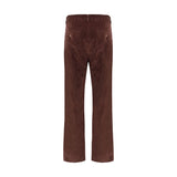 Max Mara Bordeaux Cotton Cropped Pants