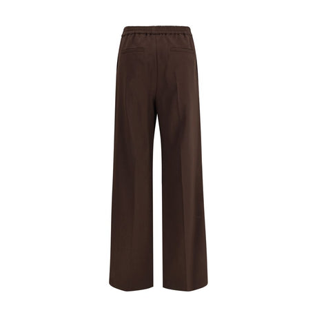 Max Mara Gray Polyester Casual Pants