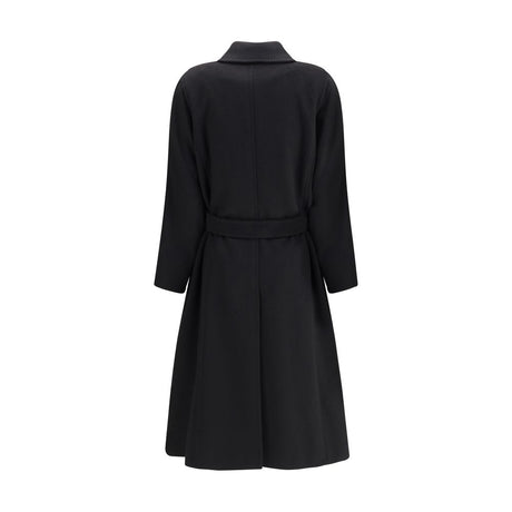 Max Mara Black Camel Hair  Coat
