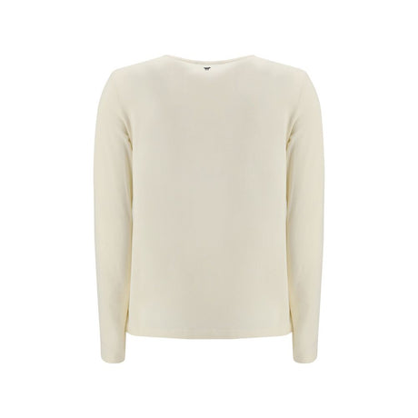 Max Mara Cream Cotton Long Sleeve T-Shirt
