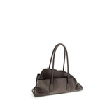 The Attico Brown Calf Leather Bos Taurus Shoulder Bag