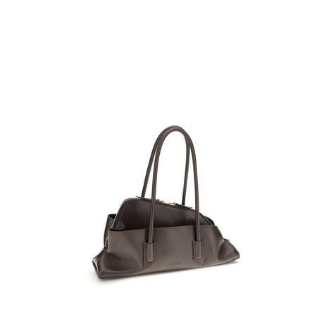 The Attico Brown Calf Leather Bos Taurus Shoulder Bag