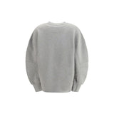 The Attico Gray Cotton Sweatshirt