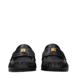 Givenchy Black Leather Slip-On Loafers