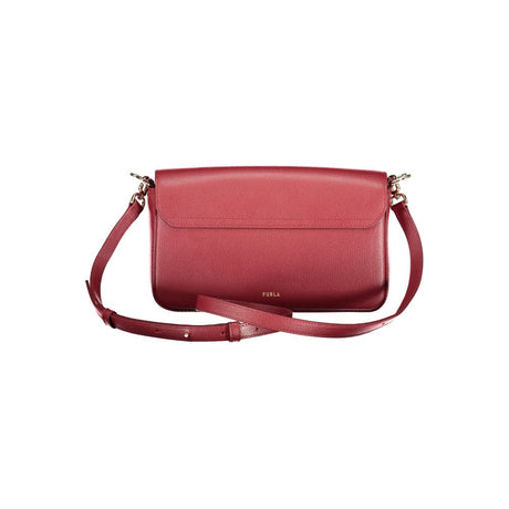 Furla Rosso Leather Women Handbag