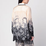 ZIMMERMANN Cream Rhiannon shirt with fantasy print