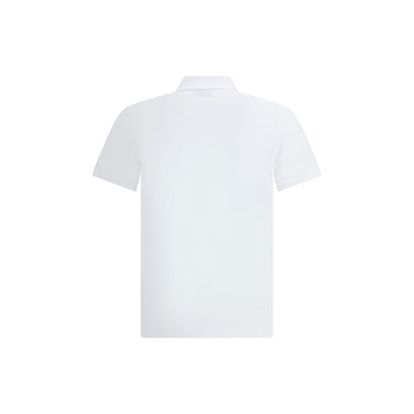 Fendi White Cotton Polo Shirt
