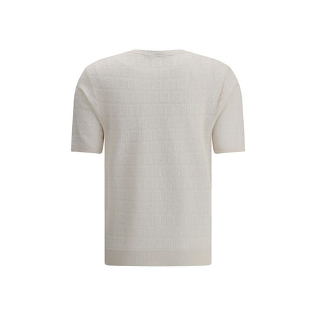 Fendi White Viscose T-Shirt