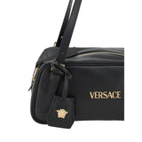 Versace Black Lamb Ovis Aries Aries Shoulder Bag