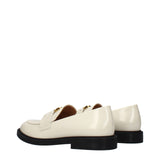 Chloé Beige Leather Slip-On Loafers