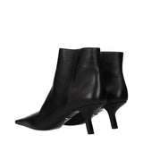 Prada Black Leather Ankle Boots