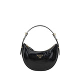 Prada Black Calf Leather Bos Taurus Shoulder Bag