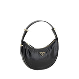 Prada Black Calf Leather Bos Taurus Shoulder Bag