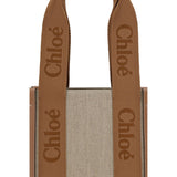Chloé Beige Linen Shoulder Bag