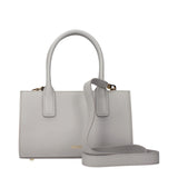 Versace Gray Leather Handbag