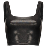 PINKO Black Nylon Tank Tops