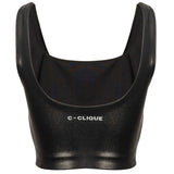 PINKO Black Nylon Tank Tops