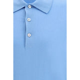 Tom Ford Light Blue Cotton Polo Shirt