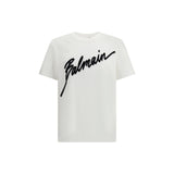 Balmain White Cotton T-Shirt