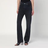 AGOLDE Black V-Waist Kelly jeans in recycled denim