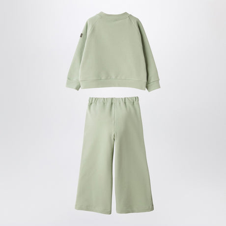 Il Gufo Sage green two-piece cotton suit