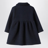 Il Gufo Blue couture fleece coat