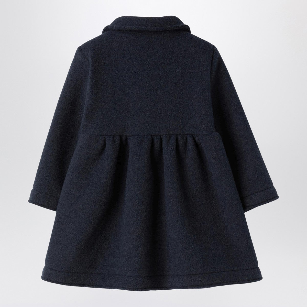 Il Gufo Blue couture fleece coat