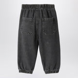 Il Gufo Black washed denim jeans