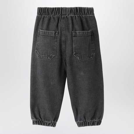 Il Gufo Black washed denim jeans