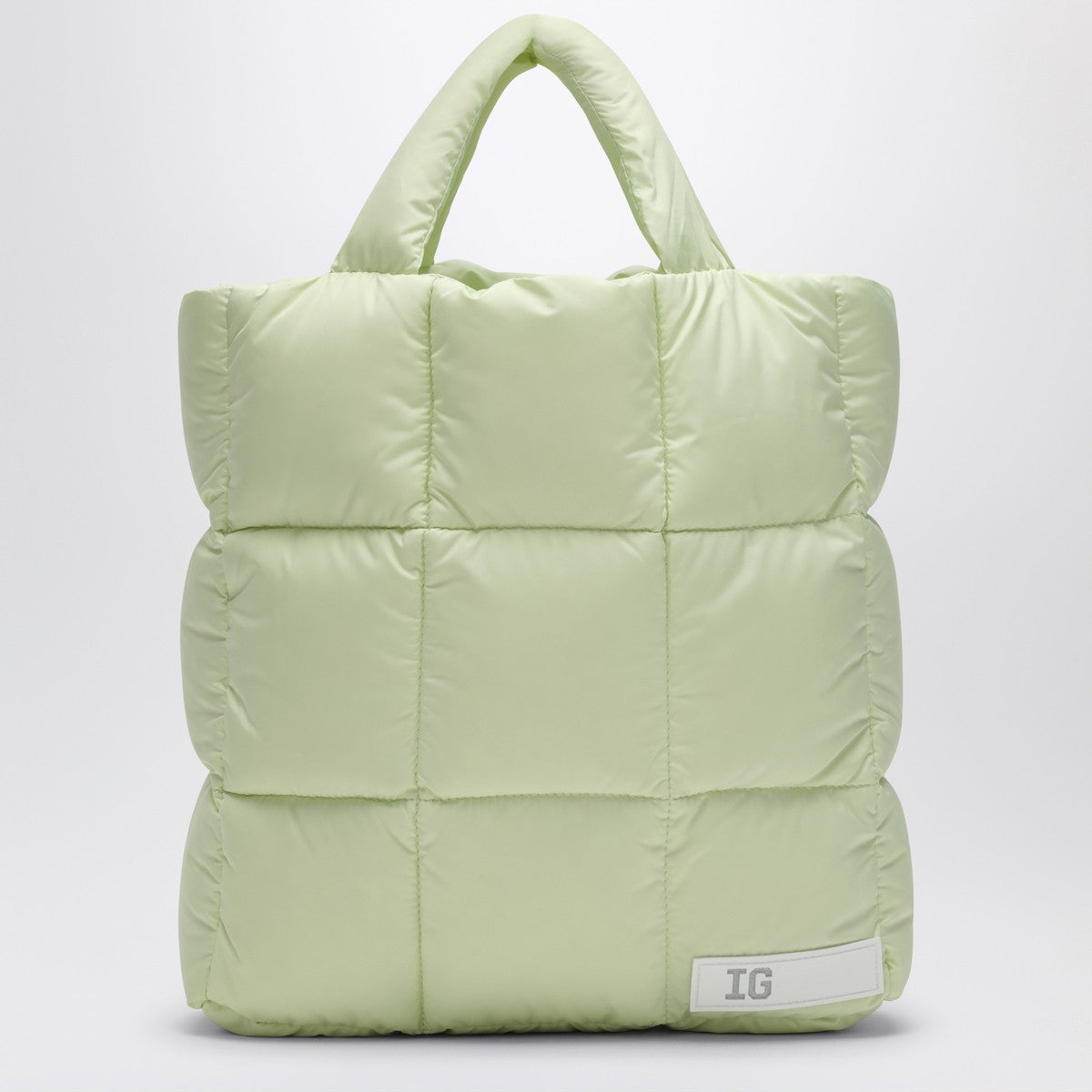 Il Gufo Lime yellow bag in microfibre nylon