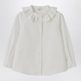 Il Gufo White shirt with ruffled collar