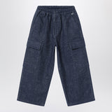 Il Gufo Blue denim cargo pants