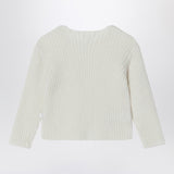 Teddy & Minou Milk-white wool-blend cardigan