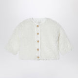 Teddy & Minou Milk-white shearling-effect jacket