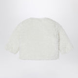 Teddy & Minou Milk-white shearling-effect jacket