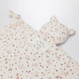 Teddy & Minou Cream floral doudou with kitten