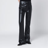 AGOLDE Black faux leather trousers