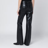 AGOLDE Black faux leather trousers