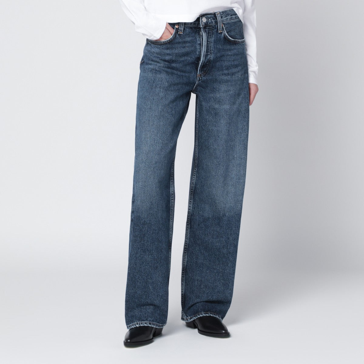 AGOLDE Blue regenerated denim jeans
