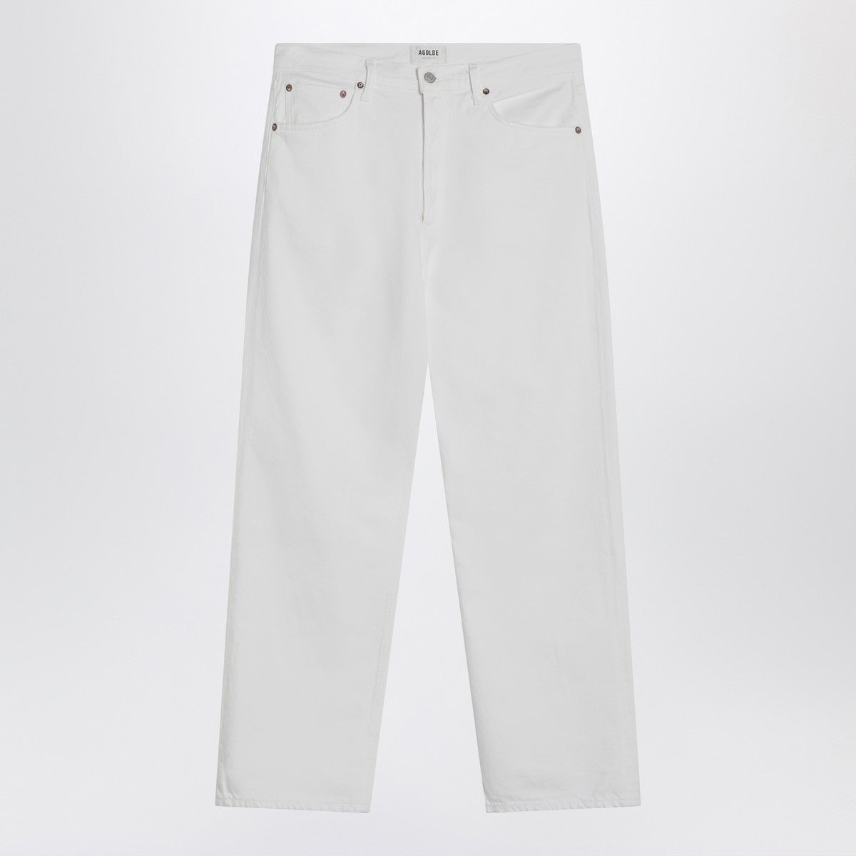 AGOLDE White jeans in regenerated denim