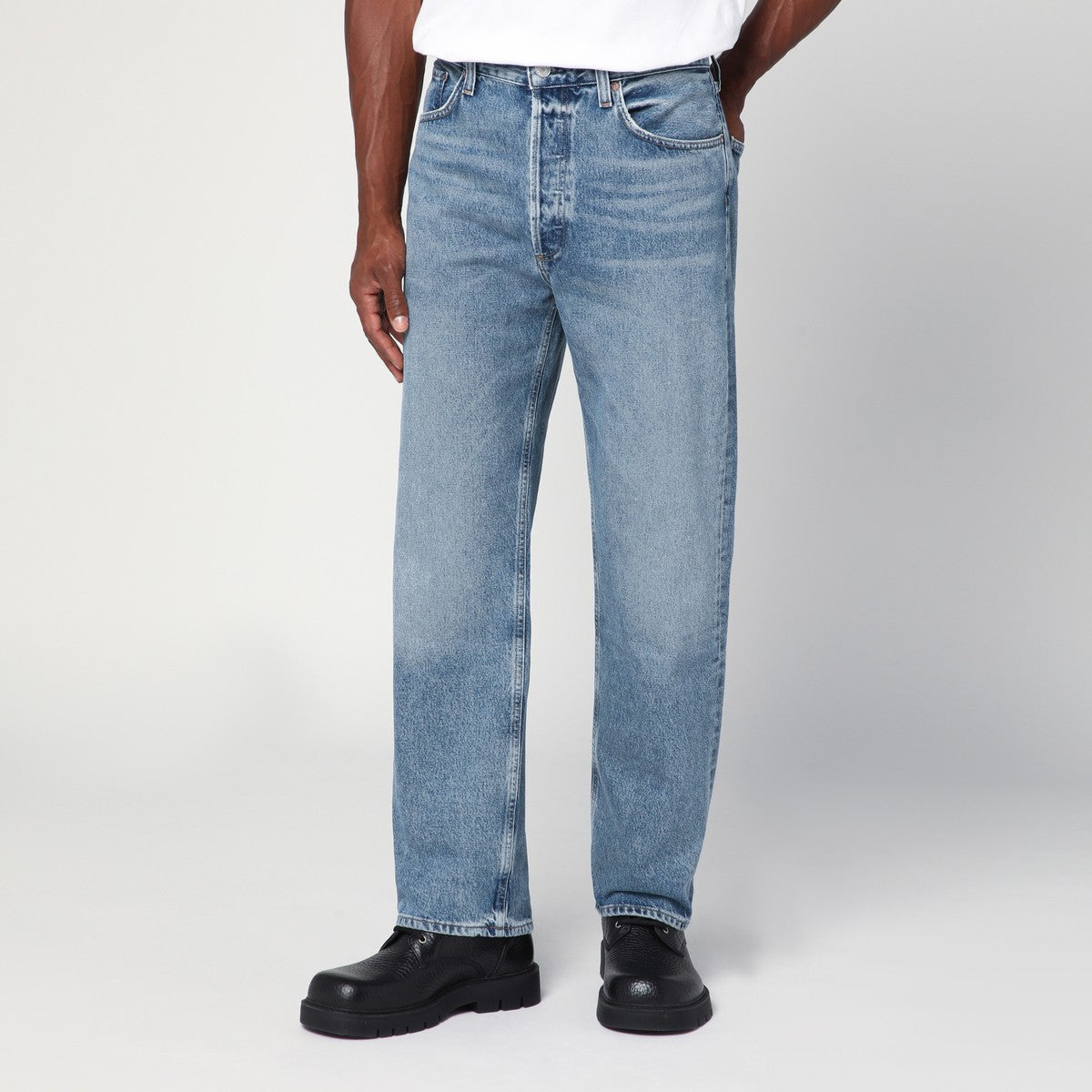 AGOLDE Light blue washed-effect jeans